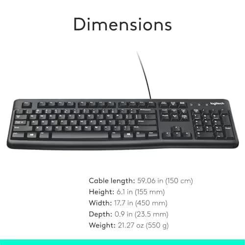 Logitech K120 Wired Standard Keyboard image