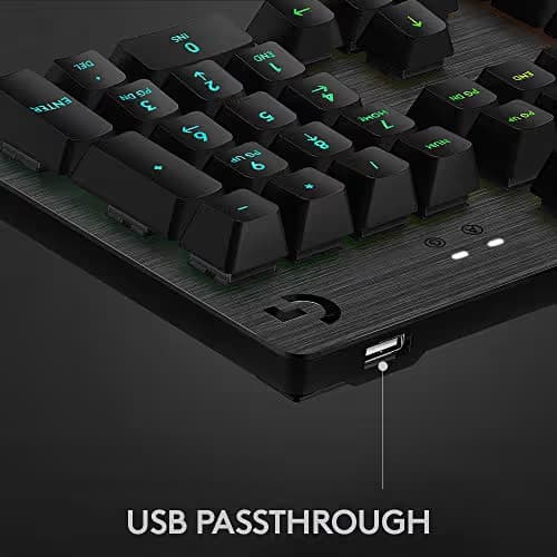 Logitech G513 Carbon RGB Wired GX Blue Mechanical Gaming Keyboard image