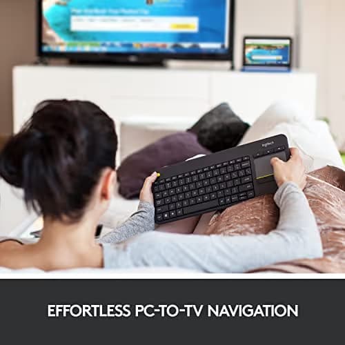 Logitech K400 Plus Wireless With Touchpad Mini Keyboard image