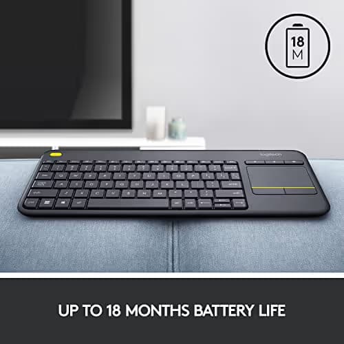 Logitech K400 Plus Wireless With Touchpad Mini Keyboard image