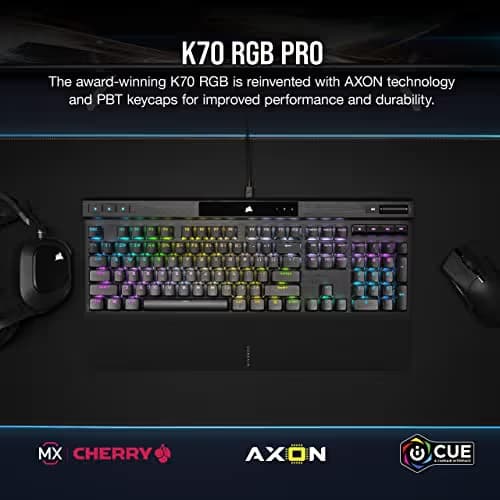 Corsair K70 RGB PRO UK Wired Cherry MX Brown Mechanical Gaming Keyboard image