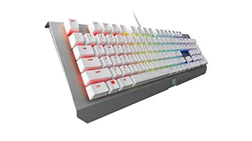 Razer BlackWidow X Chroma Mercury Edition RGB Wired Razer Green Mechanical Gaming Keyboard image