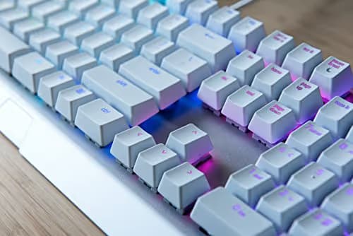 Razer BlackWidow X Chroma Mercury Edition RGB Wired Razer Green Mechanical Gaming Keyboard image
