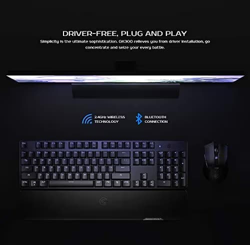 GameSir GK300-GY TTC Blue Wireless Gaming Keyboard image