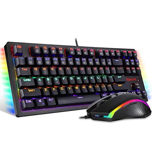 Redragon S113 RGB Outemu Brown Wired Gaming Keyboard With Optical Mouse image