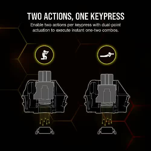 Corsair K70 MAX RGB MGX Steel Grey US Wired Gaming Keyboard image