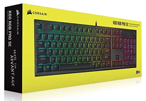 Corsair K60 RGB Pro SE Wired Cherry Viola Gaming Keyboard image