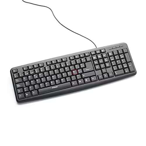 Verbatim 98111 Wired Standard Keyboard With Optical Mouse image
