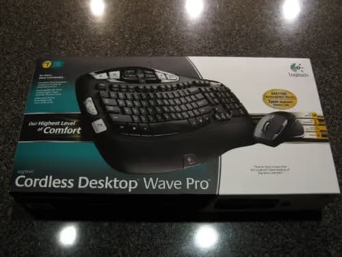 Logitech Wave Pro Desktop Wireless Ergonomic Keyboard with Laser Mouse main image