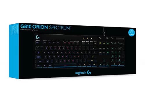 Logitech G810 Orion Spectrum RGB Romer-G Tactile Wired Gaming Keyboard image