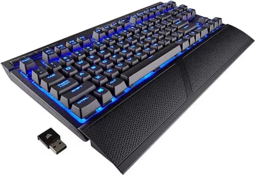 Corsair K63 Lapboard Combo Blue LED Cherry MX Red Wireless Gaming Keyboard image