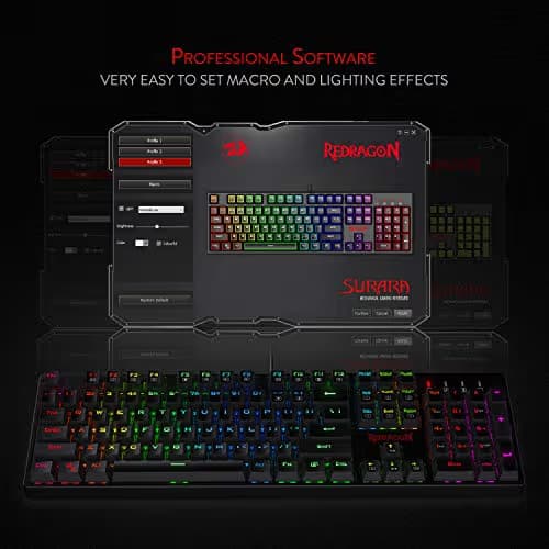 Redragon K582-BA RGB Wired Standard Keyboard With Optical Mouse image