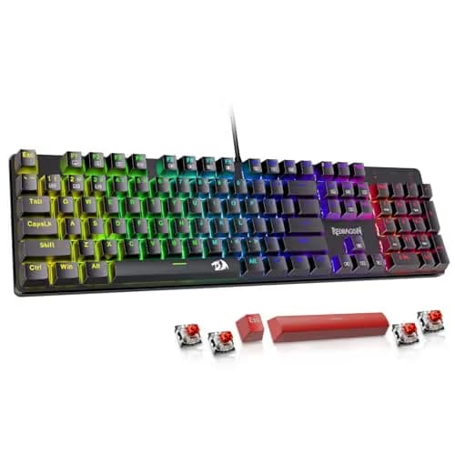 Redragon K555 INDRAH RGB Wired Outemu Blue Gaming Keyboard main image