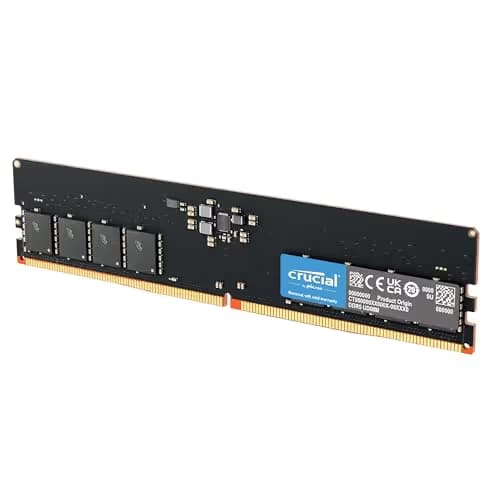 Crucial CT32G48C40U5 Black DDR5-4800 CL40 32GB (1x32GB) image