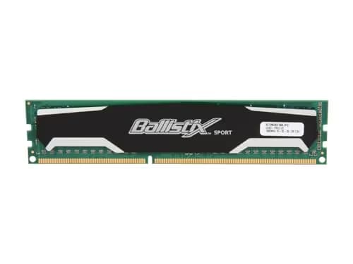 Crucial Ballistix Sport Black / Silver DDR3-1600 CL10 1GB (1x1GB) image