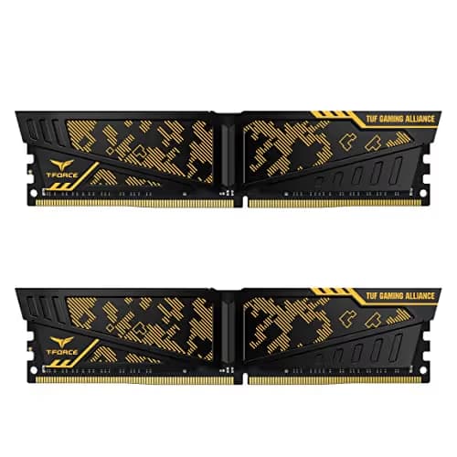 TEAMGROUP T-Force Vulcan TUF Gaming Alliance Gold / Black DDR4-3200 CL16 16GB (2x8GB) image