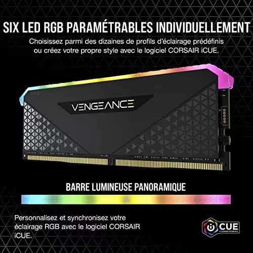 Corsair Vengeance RGB RS Black / Gray DDR4-3200 CL16 16GB (2x8GB) image