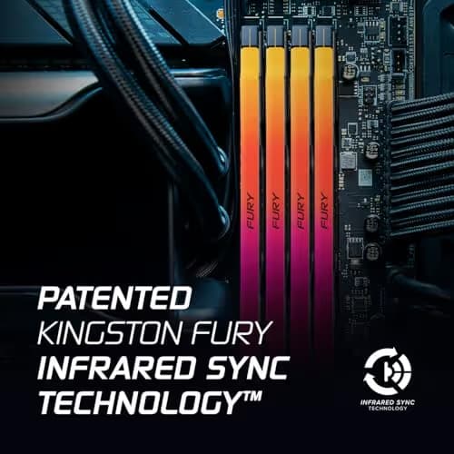 Kingston Fury Renegade RGB Silver / Black DDR5-6400 CL32 32GB (2x16GB) image