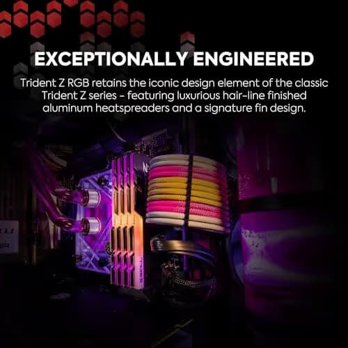 G.Skill Trident Z RGB Black DDR4-3200 CL16 32GB (2x16GB) image