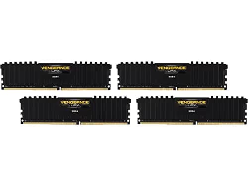 Corsair Vengeance LPX Black / Yellow DDR4-3600 CL16 32GB (4x8GB) image