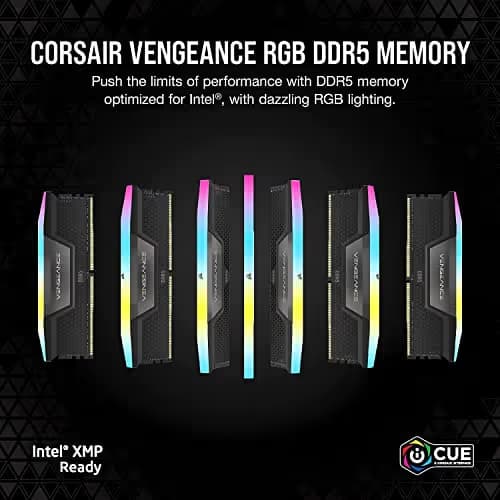 Corsair Vengeance RGB Black / Gray DDR5-6600 CL32 64GB (2x32GB) image