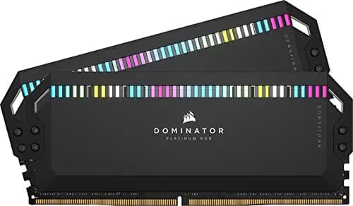 Corsair Dominator Platinum RGB Black DDR5-7200 CL34 32GB (2x16GB) image