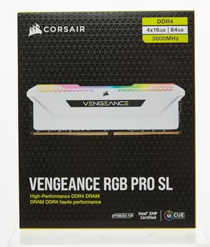 Corsair Vengeance RGB Pro SL White DDR4-3600 CL18 64GB (4x16GB) image