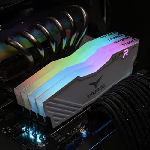 TEAMGROUP T-Force Delta RGB DDR4-3600 CL18 64GB (2x32GB) WHITE image