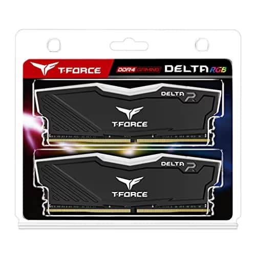 TEAMGROUP T-Force Delta RGB Black DDR4-3600 CL18 32GB (2x16GB) image