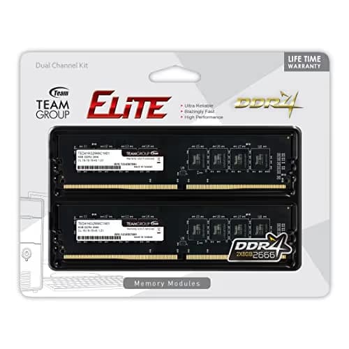 TEAMGROUP Elite Black DDR4-2666 CL19 16GB (2x8GB) image