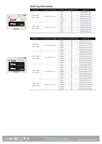 TEAMGROUP Elite Black DDR4-2666 CL19 16GB (2x8GB) image