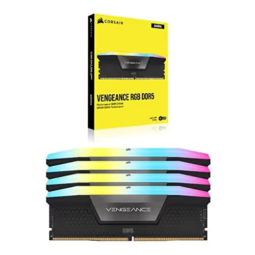Corsair Vengeance RGB Black / Gray DDR5-6400 CL32 64GB (4x16GB) image