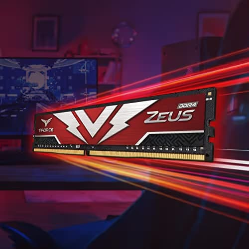 TEAMGROUP T-Force Zeus Red DDR4-3200 CL20 16GB (2x8GB) image