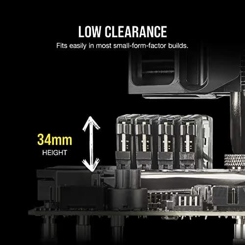 Corsair Vengeance LPX Black / Yellow DDR4-3200 CL16 64GB (2x32GB) image