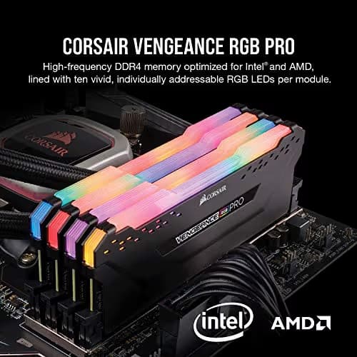 VENGEANCE RGB PRO 32GB (2x16GB) DDR4 3600 CL18 Black image