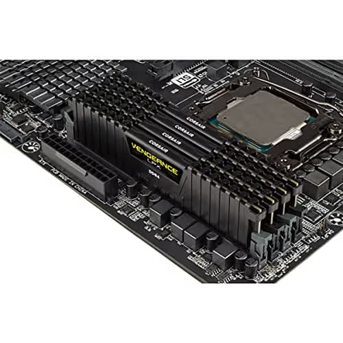 Corsair Vengeance LPX Black / Yellow DDR4-3200 CL16 128GB (4x32GB) image