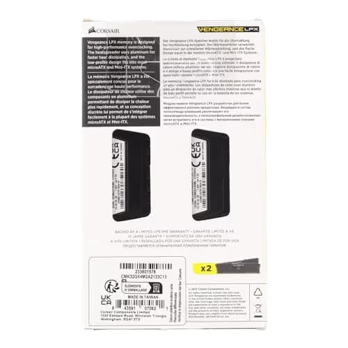 Corsair Vengeance LPX Black / Yellow DDR4-2133 CL13 32GB (2x16GB) image
