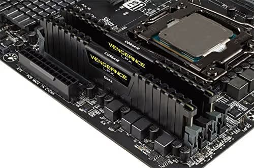 Corsair Vengeance LPX Black / Yellow DDR4-2666 CL16 32GB (2x16GB) image