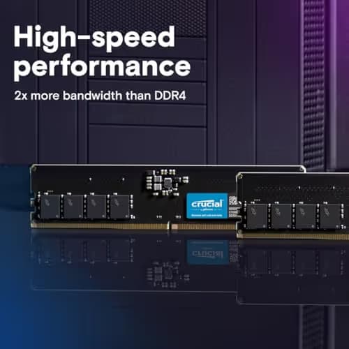 Crucial CT16G56C46U5 Black DDR5-5600 CL46 16GB (1x16GB) image