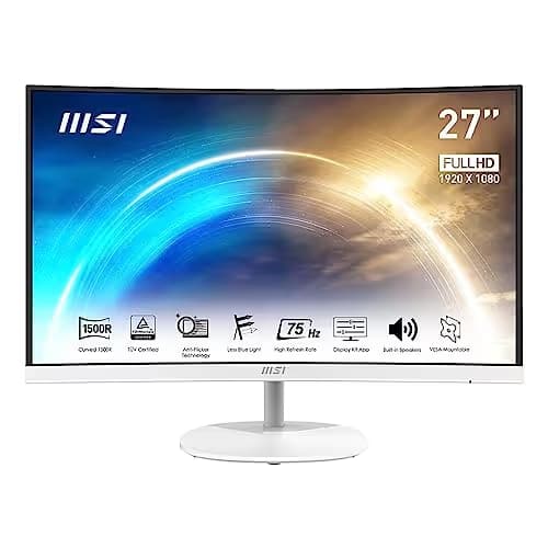 MSI PRO MP271CW 27" 1080p 75Hz VA Curved Monitor image