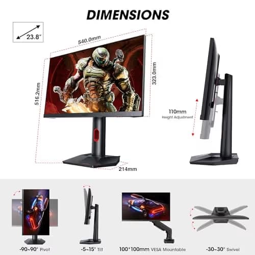 KOORUI GP01 23.8" 1440p 165Hz IPS Monitor image