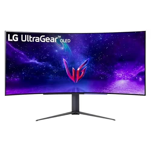LG 45GR95QE-B 44.5" 3440x1440 240Hz Curved Monitor main image