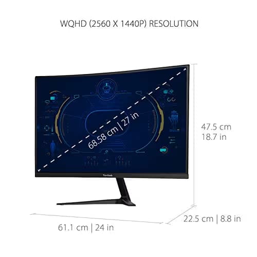 ViewSonic VX2718-2KPC-MHD 27" 1440p 165Hz VA Curved Monitor image