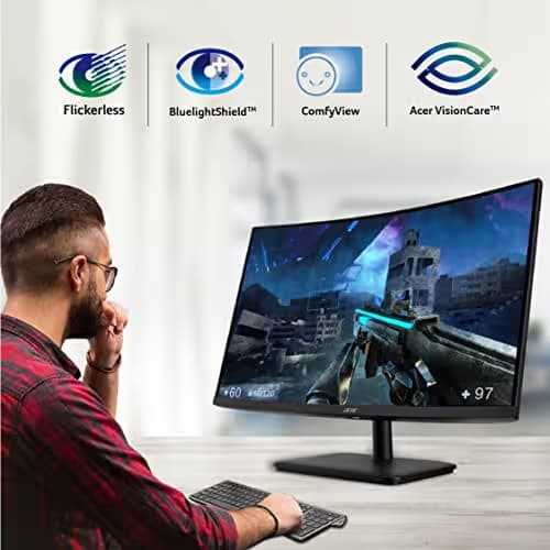 Acer ED270U P 31.5" 1440p 165Hz VA Curved Monitor image