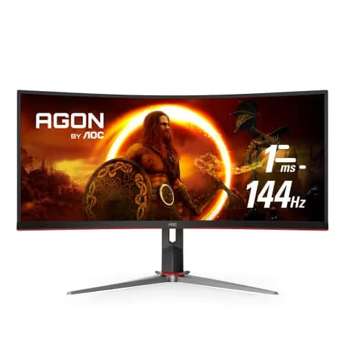 AOC CU34G2X/BK 34" 3440x1440 144Hz VA Curved Monitor image
