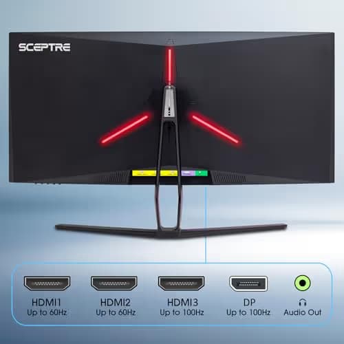 Sceptre C355W-3440UN 35" 3440x1440 100Hz VA Curved Monitor image