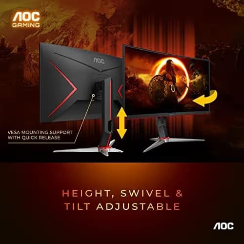AOC C27G2 27" 1080p 165Hz VA Curved Monitor image