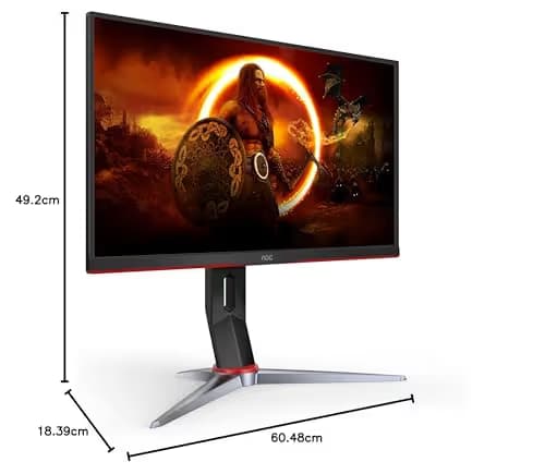 AOC 24G2U/BK 24" 1080p 144Hz IPS Monitor image