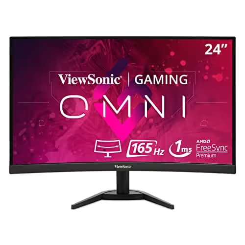 ViewSonic VX2468-PC-MHD 24" 1080p 165Hz VA Curved Monitor image