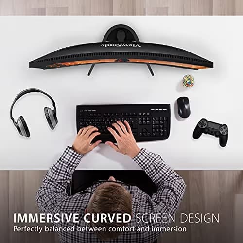 ViewSonic VX2468-PC-MHD 24" 1080p 165Hz VA Curved Monitor image